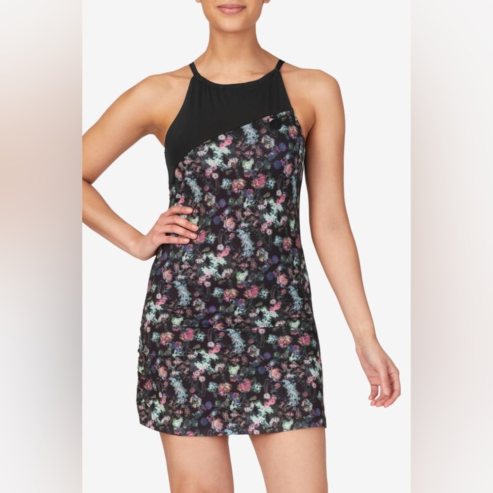NWOT FILA Women's Kick Serve Printed Halter Dress XL